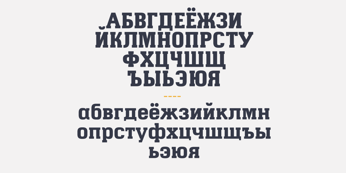 Example font Hapna Slab Serif #4